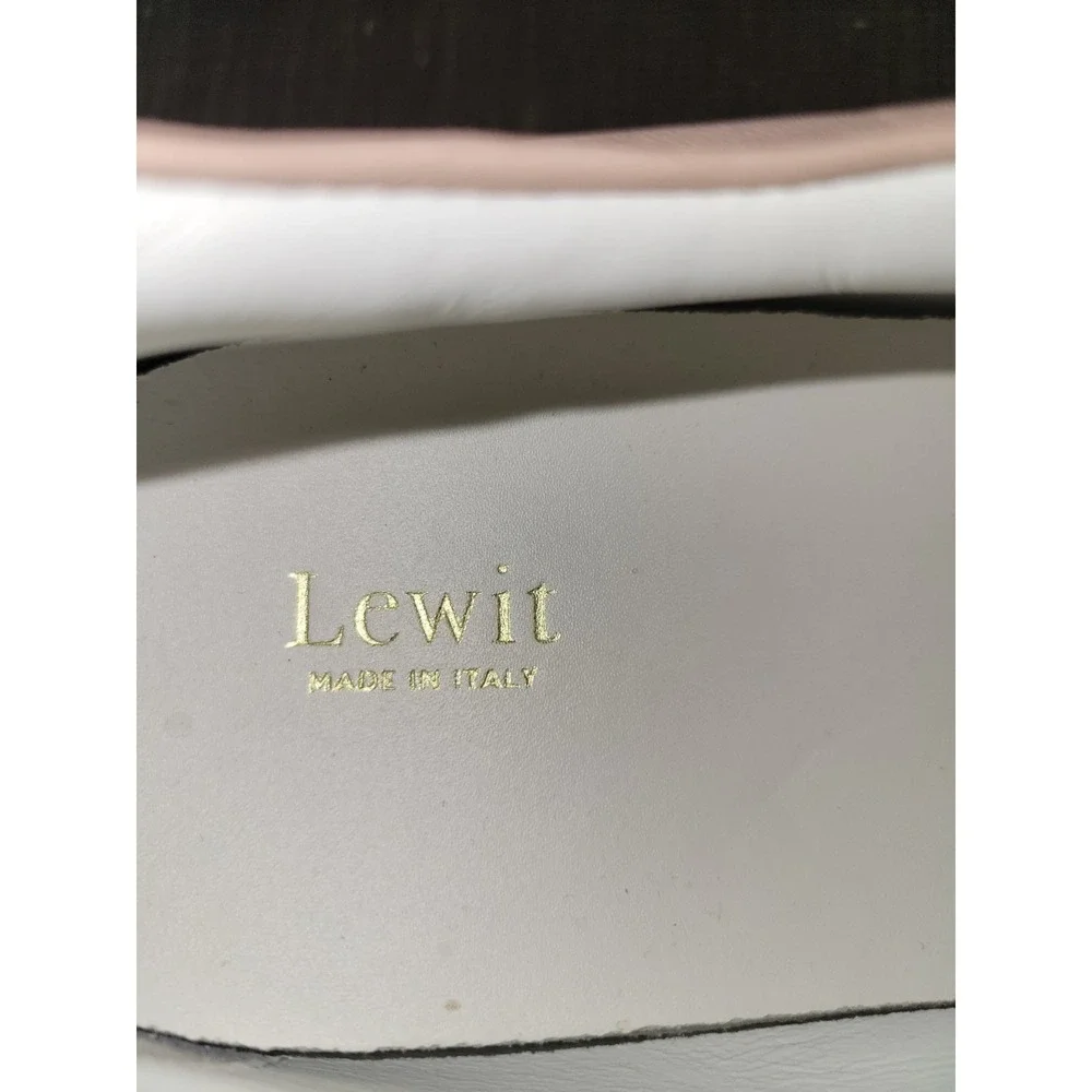Lewit Pink Leather‎ Pearl Detail Sneakers US 9.5 EU39/40